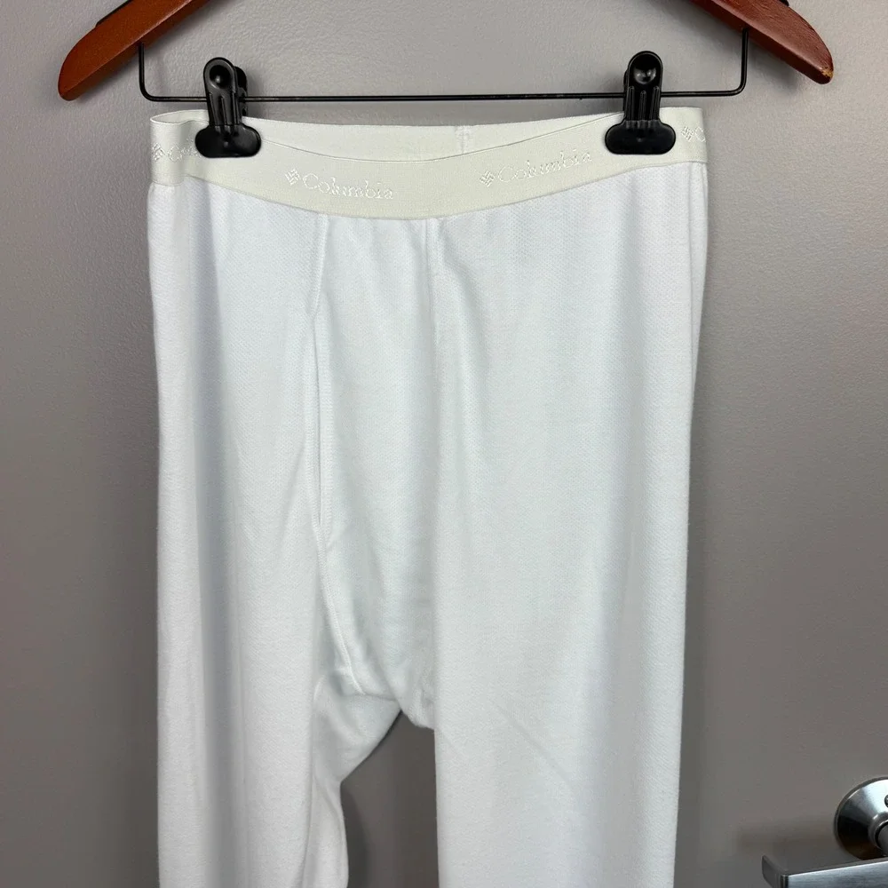 Columbia Sportswear Omni-Dry Thermal Pants Men's XL White Base‎ Layer Long Johns